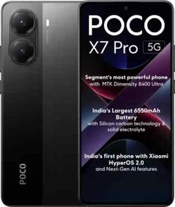 POCO X7 Pro 5G Factory Unlocked-Dual SIM-256GB Storage 8GB RAM-Global-BLACK - Picture 1 of 7