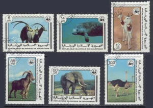 Fauna D48 animales salvajes aves WWF 6V Mauritania 1978 CV 10 euros - Imagen 1 de 1