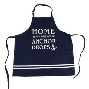 Schürze Küche Kochen "Home is where your Anchor drops" Kombüse Maritim Geschenk - Bild 1 von 6