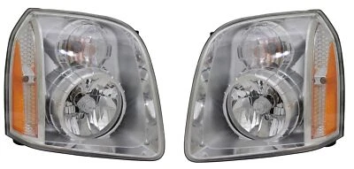 For 2007-2014 GMC Yukon Denali Headlight Head Lamps Driver & Passenger Side L+RH - Image 1 of 3