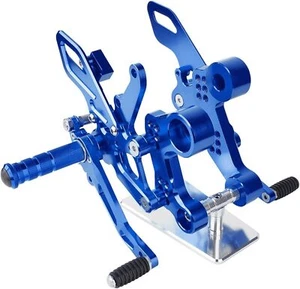Sets Blue Footrests Rear Motorcycle Foot Pegs For MT FZ 09 2013 - Picture 1 of 6