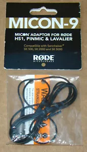 RODE MICON-9 Adattatore per HS1, PinMic e Lavalier; Compatibile con Sennheiser SK - Foto 1 di 2