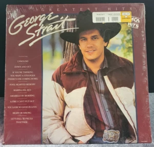 Vintage 1985 George Strait Greatest Hits Vinyl LP MCA-5567 SEALED - Picture 1 of 9