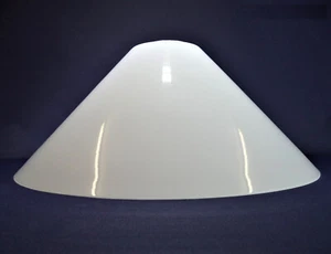Ersatzglas Lampenschirm Schusterschirm Opal weiß glänzend Ø300mm, Öffnung 43mm - Foto 1 di 4