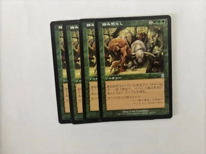 MTG 4X JAPANESE ODYSSEY OVERRUN NM MAGIC THE GATHERING GREEN SORCERY UNCOMMON - Picture 1 of 6
