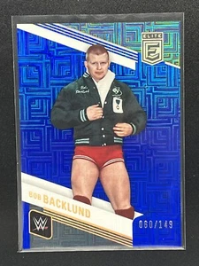 2023 Donruss Elite WWE BOB BACKLUND #134 WWE Legends Blue Mojo Parallel /149 - Picture 1 of 2