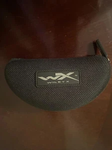 WX WILEY X SUNGLASSES BLACK CLAM SHELL Zip CASE Only - Picture 1 of 5