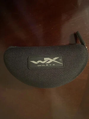 GAFAS DE SOL WX WILEY X CARCASA DE ALMEJA NEGRA ESTUCHE con cremallera solamente Foto 1 de 4