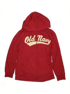 Old Navy Girls Red Zip Up Hoodie 10 - Picture 1 of 2