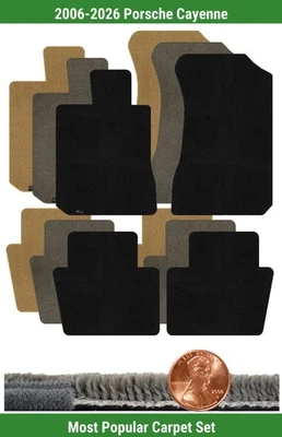 Juego de alfombrillas Ultimat personalizadas para Porsche Cayenne 2006-2026 (4 piezas) #1203 Foto 1 de 4