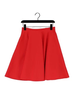 Ted Baker Women's Midi Skirt UK 10 Red Polyester with Elastane Midi A-Line - Image 1 of 4