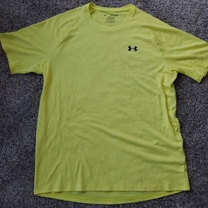 Under Armour T-shirt uomo XLT alta tecnica maglietta sportiva vestibilità ampia, giallo lime, alta visibilità - Foto 1 di 10
