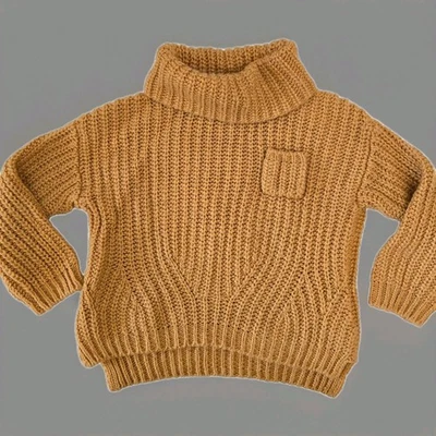 ZARA Girl's Winter Collection Orange Sweater - Size: 104cm (4 Years) - Image 1 of 4