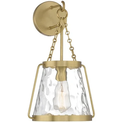 Aplique de pared Crawford de latón cálido Savoy House Lighting 9-1801-1-322 Foto 1 de 4