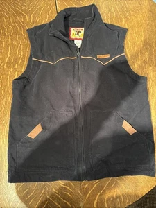 Cinch Herren schwarze Canvas Weste MWV1908001 Größe Medium - Bild 1 von 7