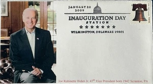 GG (Gary Gozemba) Cachet Inauguration Day 2009 Joe Biden VP Wilmington Delaware  - Picture 1 of 1