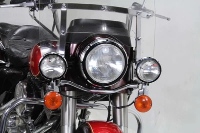 Juego de molduras Billet Spotlamp negro para Harley Davidson Foto 1 de 4