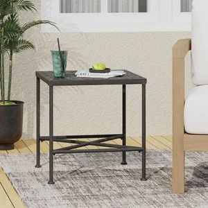 Clihome 18 Zoll Outdoor Eisen Beistelltisch - Bild 1 von 10