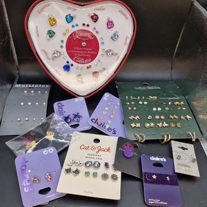 Lote 55+ Lindos Pendientes Postes Más Cristal Colgante Mezcla con Pendientes NOC - Imagen 1 de 20