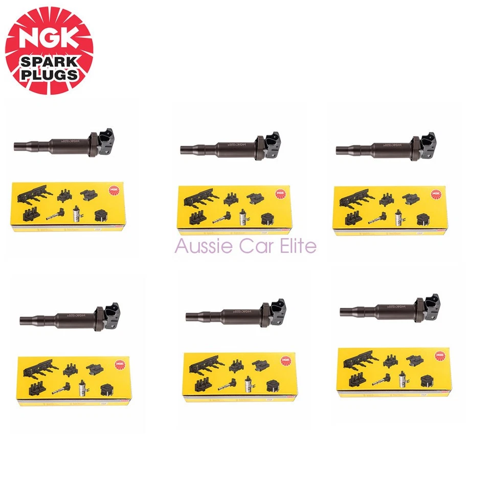 U5394 6pcs OEM NGK Ignition Coil Pack Set for 2014-2018 BMW M3 X4 435i 3.0L V6 - Image 1 of 3