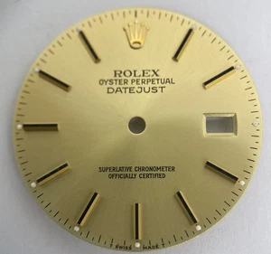 Rolex Herren Datejust 36mm Champagne Stick Dial, T Swiss Made T, 16013 -16233 #B42 - Bild 1 von 5