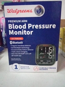 Walgreens Premium Arm Blood Pressure Monitor Bluetooth. Damaged Box - Picture 1 of 1