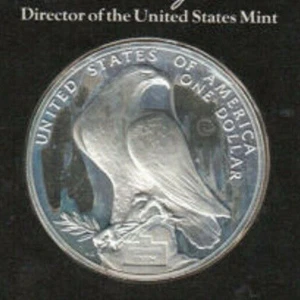 MONETA-ONE DOLLAR-DEL 1984-ARGENTO-26,73 GR-DIAMETRO 38,1 MM-USA-DA COLLEZIONE E - Foto 1 di 6