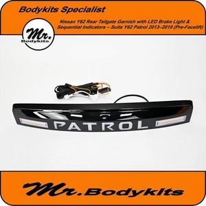 Rear Garnish Panel With Led Brake And Indicators For Nissan Patrol Y62 2013-2019 - Bild 1 von 11