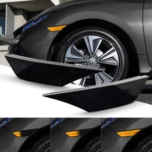 LED Side Marker Light Turn Signal For Honda Civic 2016-2021 Front Fenders Bumper - Foto 1 di 12