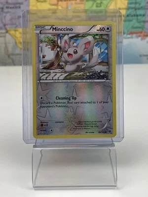 SHIPS SAME DAY Pokemon Card NM Minccino Rev Holo 86/124 Basic Normal Type 2016 - Image 1 of 2
