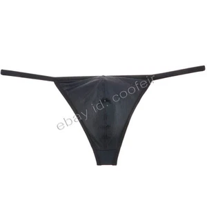 Stretchy Micro Thongs Men Bikini G-Strings Silky Tangas Micro Brief Underwear - Picture 1 of 18