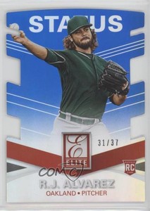 2015 Panini Elite Status Die-Cut /37 RJ Alvarez #10 Rookie RC