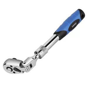 3/8" Drive Extendable Ratchet72tooth Flexhead Ratchet Wrench With Quick Release - Picture 1 of 9