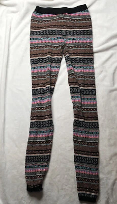 Pantalones Mossimo para mujer pequeños pequeños a rayas coloridos leggings geométricos raros Foto 1 de 4