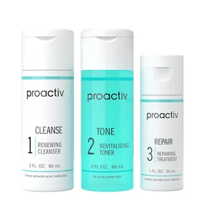 Proactiv 3-Step Acne Treatment Kit - Benzoyl Peroxide Face Wash, Spot Treatment, - Picture 1 of 12