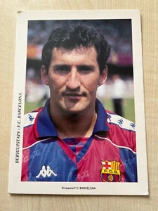 TXIKI BEGIRISTAIN-FC Barcelona 1990s-22 Caps SPAIN-WC94-Ex-Real Sociedad-AK - Picture 1 of 2