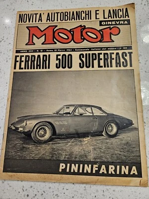 Ferrari 500 Motor Magazine 1964 raro Foto 1 de 3