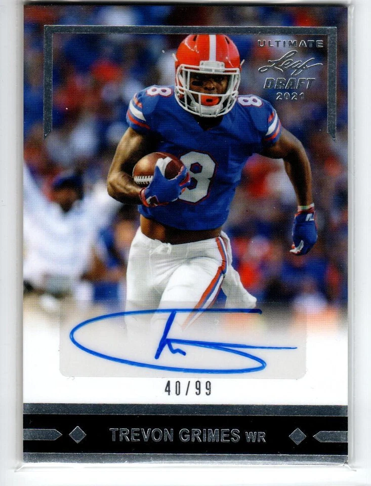 2021 Leaf Ultimate Draft '91 Leaf AUTO #TG1 Trevon Grimes /99 - Image 1 of 1