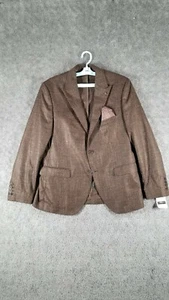 Mazzara Men Sz 40 Regular Suit Jacket Brown NWT Blazer Two-Button Sports Coat - Picture 1 of 9