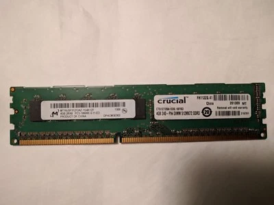 Micron Crucial MT18JSF51272AZ-1G4K1ZF 4GB 2RX8 PC3-10600E - Image 1 of 2