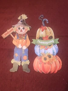 2 Pcs Fall Welcome Sign for Front Porch Fall Decorations Outdoor Thanksgiving Ha - Picture 1 of 1