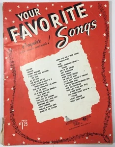 Your Favorite Songs Piano Ukulele Sheet Music Collection By Mills Music Inc 1953 - Picture 1 of 9