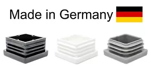 Square Tube Inserts - 30x30mm End Caps - Blanking Plugs/Bungs - German Quality - Picture 1 of 6