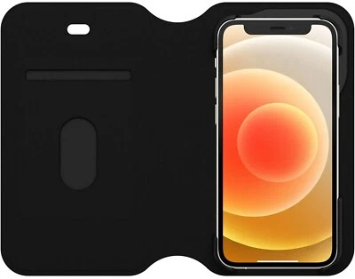 OtterBox STRADA VIA Series FOLIO for Apple iPhone 12 Mini - Black / 77-65385 - Image 1 of 4