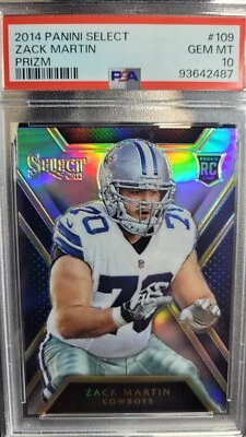2014 Panini Select Zack Martin Rookie Prizm PSA 10 - Image 1 of 4