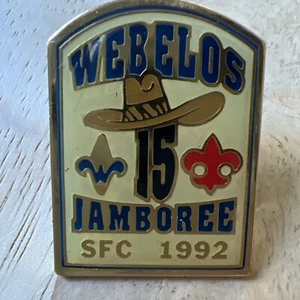 Vintage BSA Webelos 15 Jamboree SFC 1992 Pinback - Picture 1 of 8