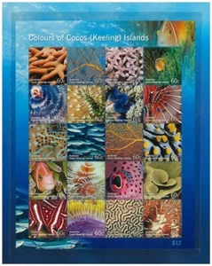MINT 2011 COCOS ISLAND COLOURS OF COCOS STAMP SHEETLET STAMP PACK - Foto 1 di 1