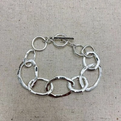 Pulsera de eslabones de cadena Chloe + Isabel para mujer tono plata declaración Foto 1 de 3