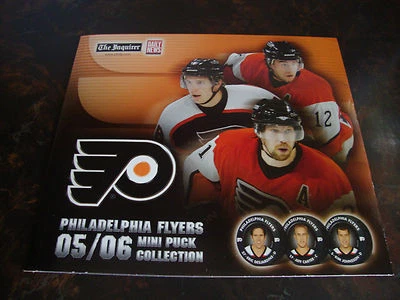 Folleto desplegable Philadelphia Flyers 2005 2006 Mini Puck Collection solo como nuevo Foto 1 de 4