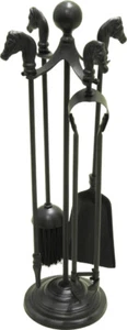 Horse Fireplace Companion Set Fire Side Tools Poker Pony Fireplace Accessories - Picture 1 of 1